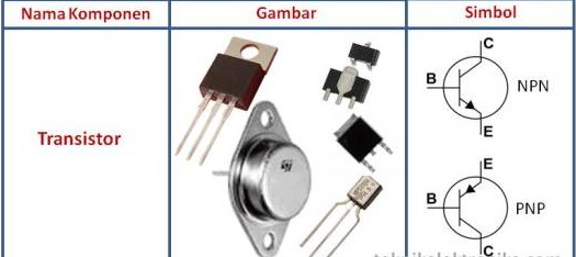 komponen elektronika aktif transistor