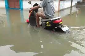 motor listrik viar bisa menerobos banjir hingga70 cm